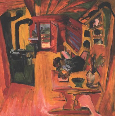 Alpine Kitchen by Ernst Ludwig Kirchner